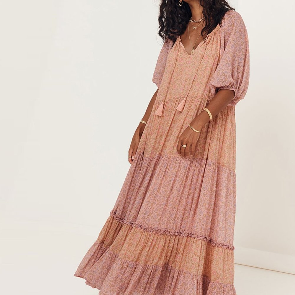 Spell Rae Gown Peach Size Medium